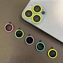 3 Pieces Set - Creative Ceramic Luminous Ultra-Thin Mobile Phone Camera Lens Protective Film - Suitable For IPhone 11/ 12/ 13/ 14/ 15/ 16/ 17 Full Series - Scratch-Resistant/ Wear-Resistant/ Drop-Resistant Mobile Phone Camera Lens Protective Film