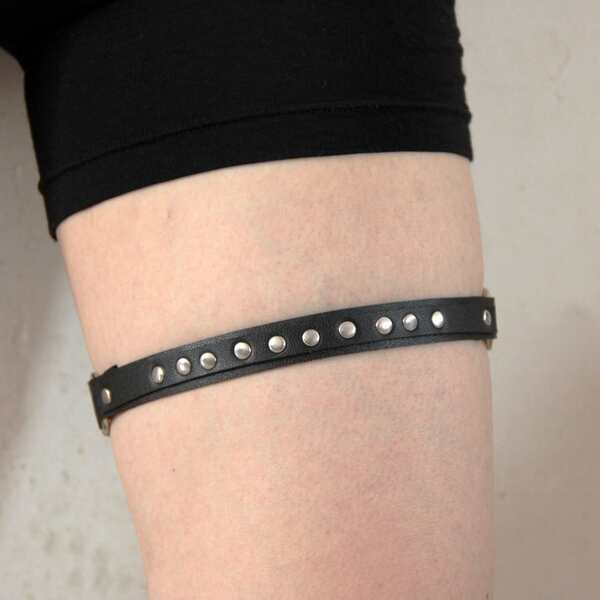 1pc Women Punk Bullet Decorative Sexy Leg Ring Thigh Garter Belt Clothing Accessory Leather Harness Leg Strap Halloween Cosplay Props