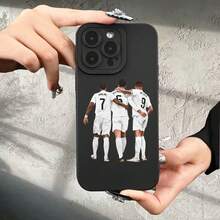 Diseño de Espíritu de Equipo de Fútbol Moderno y Elegante, Protección Completa, Resistente a Impactos y Caídas, Hermosa y Única Funda Protectora Suave Mate de Alta Gama 2025 Adecuada para iPhone 7/8/X/XS/XR/11/12/13/14/15/16 Plus Pro Max Mini, Perfecta para Regalos de Vacaciones o Cumpleaños, Adecuada para iPhone 16 15 14 13 12 11 XS XR X7/8 Mini Plus Pro Max Series, Ideal para Regalar a una Novia - Mezcla de colores - Ver 2