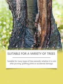 100g Cinta de cera de injerto con cepillo - Adecuado para la poda en huertos y jardines, cuidado de plantas y protección de cortes de injerto de árboles. Se incluye un cepillo gratis para una aplicación fácil. Es una opción ideal para herramientas de injerto de árboles frutales y también es adecuado para usar en Halloween y Navidad