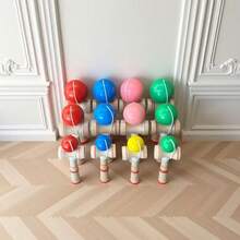 1pc 2025 New Kendama Skill Ball, Traditional Balance Game, Coordination Training, Gift For Boys/Girls, Birthday/Christmas/Holiday Gift - Multicolor - View 5