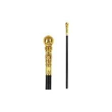 Gold Costume Walking Cane U2013 Elegant Prop Stick Dress Pimp Canes Halloween Staff Costume Accessories Adults And - 金色 - 查看 1