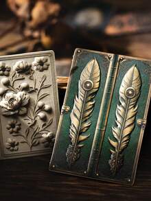 20张/包 复古数字日期压纹贴纸，适用于剪贴簿、DIY手工、相册装饰 剪贴簿用品 文具 - 彩色 - 查看 5