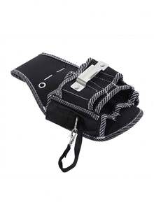 1pc Fanny Pack Tool Bag, Multiple Pockets Electrician Tool Storage Bag With Adjustable Belt Portable Tool Pouch Organizer Bag Multifunctional Tool Belt Pouch Screwdriver Plier Nylon Canvas Storage Bag,Hardware Tool Waist Bag,A Great Gift For Craft Enthusiasts,A Great Gift For Outdoor Enthusiasts,A Perfect Gift For Family, Friends, And Loved Ones, Including Christmas And Thanksgiving Gifts. - Multicolor - View 2