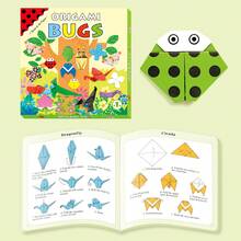 Weihnachtsdekoration 1 Set Kinder Origami Papier- und Scherenfähigkeiten Buch Set mit 40 Faltpapieren, 76 Seiten Anleitungsheft, 69 einfache Modelle und Diagramme um Kreativität anzuregen und handwerkliche Fähigkeiten zu entwickeln für Büro, Schule, Zeichnen, Studenten, Stifte, Schreibwaren, Jungen, Mädchen, Schulbedarf, Spielzeug Kind, Adventskalender Mädchen, Kindermalbücher