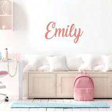 Personalized Name Wall Decal | Custom Girl Name Wall Sticker, Nursery Vinyl Lettering Decor, Kids Room Wall Decal, Baby Girls Name Decal ,Age-Appropriate - Multicolor - View 4