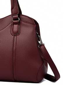 Genuine Soft Pu Leather Handbags For Women Vintage Shoulder Tote Bag Luxury Designer Ladies Large Capacity Purse Bags