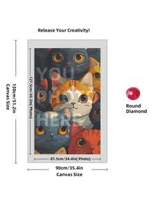 5D Custom Diamond Painting Kits, DIY Personalized Diamond Art Photo With Your Own Pictures, Customised Diamond Painting Kits Full Drill For Adults, Dog, Friends, Loves, Perfect For Room Decor.Custom Personalized 5D DIY Diamond Art Painting Kit, Custom Home Decor Diamond Art Painting, Unique Thanksgiving Valentine'S Day Gift - Multicolor - View 70