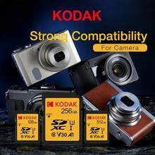 Kodak 柯达相机存储卡 SD 卡 32GB/64GB/128GB 高速 100MB/S SDXC 单反存储卡 Class10 4K 高清 V30 A1 - SD U3 - 查看 10