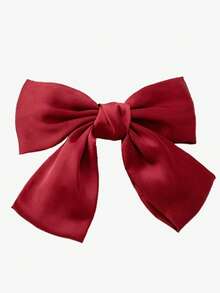 1个超大蝴蝶结装饰发夹，适合日常佩戴，爪夹发夹，发卡，学生用品，优雅，学院风，蝴蝶结，可爱，高贵，冬季女装，发饰，头饰，发夹 - 黑色 - 查看 5