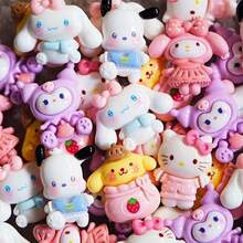 50pcs Sanrio Cartoon Tsukineko Family Series, Hello Kitty, Kuromi, My Melody, Pompompurin And Cinnamoroll Cute Mini Character Pendant Set, Suitable For Resin DIY, Jewelry Making Accessories, From Famous Brand, Ideal For Decoration And Holiday Gifts, Handmade Crafts, Phone Charms, Funny Design, Adorable Charm, Lightweight Material, High-Quality Decorative Accessories, Mini Figurines, Decorative Charm, Craft Hobby, Jewelry Makers, Valentine's Day Small Gift