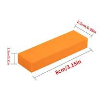 1pc Rubber Cleaning Eraser, Limescale Eraser, Bathroom Kitchen Cleaning Tool, Orange Rectangle Pot Cleaning Rubber For Household - Orange - View 4