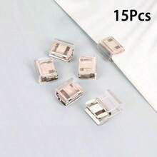 2/4/8/12/20/30pcs Shorten The Pants Legs With Invisible Fixing Clips, Prevent Dragging At The Bottom Of The Pants Legs, Hide The Buckle Leg Closure Device Without Seams, Prevent Pants Legs From Dragging The Floor, Suitable For Jeans And Pants, Waterproof, Portable