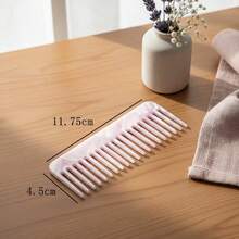 1 件定制大号琥珀发梳 | 个性化醋酸纤维字母梳、口袋和便携式顺滑梳、伴娘单身派对礼物 - 彩色 - 查看 10