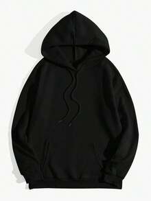 2025 HoodiesWomen's Slogan Print Thermal Lined Casual Loose Fit Hoodie Sweatshirt, Autumn/WinterLoose And Comfortablewinter Clothes For Women - 黑色2 - 查看 12