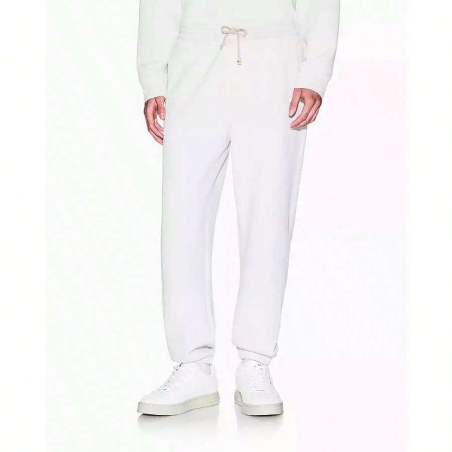 Armani Exchange Men's Cozy Lab Pique Scrunch Jogger |  | Men Sports Shorts - trắng đục - Xem 1