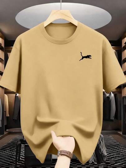 playeras de hombre Manga corta 100% algodón puro 200 gramos de peso ropa de hombre Sudaderas deportivas al aire libre de moda casual gym regalos para hombre día  padre Playa Ligero y transpirable  Estampado popular