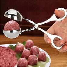 1pc, Non-Stick Meatball Machine, Long Handle Stainless Steel Meatball Spoon, Very Suitable For Restaurants, Kitchens, Meat Tools, Meatball Sub-Maker - Multicolor - View 2