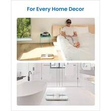 Bscula de bao para peso corporal, bscula de pesaje para personas, bscula corporal con pantalla brillante, ms precisa hasta 0.01 libras, bateras incluidas, capacidad de 400 lbs180 kg, - blanco - Ver 9