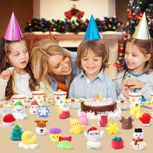 1/5/10/20pcs Christmas Mochi Soft Toys, Random Styles - Christmas Squishies, Suitable For Party Favors, Christmas Stocking Stuffers, Birthday Gifts, Classroom Rewards And Gift Bags