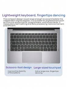 Lenovo P14H Thin And Light Laptop With Intel Core Power, Long Battery Life, Portable Design, HD Screen, Gray - Grey - View 3