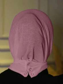 1PCS Thin Inner Hijab Women Plain Instant Turban,Threaded Texture Fabric - H78I - View 6