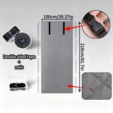 1 pièce de rideau de porte d'hiver de style volet roulant épaissi. Un dispositif magique résistant au vent et chaud pour la maison, le magasin, le supermarché, l'atelier de fabrication. Anti-poussière, régulation de la température, réduction du bruit, imperméable, résistant à l'usure, facile à installer, levage pratique, résistance aux basses températures, disponible en plusieurs tailles, bloque efficacement l'air froid et assure une isolation thermique.