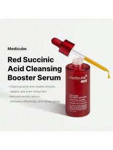 Medicube Red Acne Succinic Acid Peel Serum 40ml – Korean Exfoliating Pore Care, Blackhead & Sebum Control, Radiance Boosting Skincare For Oily & Sensitive Skin - Huyết thanh lột mụn đỏ axit succinic - Xem 2