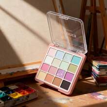 [Phấn mắt 16 màu] Bảng phấn mắt 16 màu sống động | Lớp phủ lì & lấp lánh, Sắc cầu vồng san hô, Sắc tố phong phú cho đôi mắt ấn tượng, Quà tặng Giáng sinh, Quà tặng đám cưới, Quà tặng ngày lễ tình nhân - Mảnh duy nhất - Xem 4