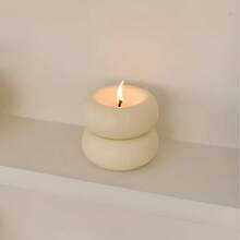 1/2pcs Nordic Style Donut Scented Candle ,Smokeless Soy Wax, Creative Home Decor, Innovative Gift, Atmosphere Creation, Aromatherapy, Perfect For Birthdays, Housewarming, Anniversary Gifts, Suitable For Parties, Banquets, Candlelit Dinners