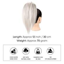 Fountain Ponytail, Claw Clip Short Ponytail, Fresh And Neat - Multicolor - View 4