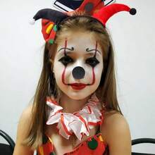 Halloween Clown Headband Sponge Clown Nose For Kid Funny Festival Dress Up Party Performance Accessories Black Red Standard