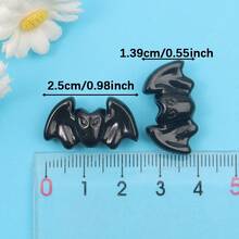 Multi-Color Acrylic Bat Shaped Beads, Beads & Bead Assortments For Marine And Land Animals, Halloween Themed Spacer Beads, Used For DIY Bracelets, Necklaces, Earrings, Anklets, Keychains, Backpack Chains, Christmas, Thanksgiving, Halloween, Christmas Eve, Mother's Day, Valentine's Day, Birthday Gifts, Commemorative Days, Back To School Season Decoration Accessories