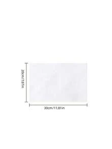 20pcs Wet Wipes/30pcs Dry Towels, Disposable Flat Mop Replacement Cloths, Anti-Static Dust Cloths, Disposable Household Floor Cleaning Wet Wipes, Household Pet Hair Removal Dry Towels - Suitable For Various Mops, Floor Cleaning Small Flat Mops - White - View 2