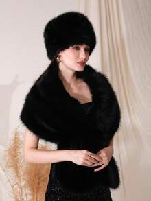 Damen Schals und Umhänge für Abendkleider, Schal Umhang Winter Schal für Damen, warmer Schal, Mode Accessoires für Frauen - A - Übersicht 6