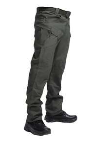 Men's Tactical Multi-Pocket Pants, Casual Waterproof Trousers, IX7 - xanh quân đội - Xem 6