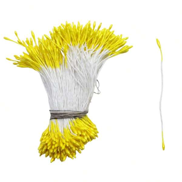 1mm 360pcs Handmade DIY Flower Craft Materials, Flower Center Accessories, Pearlescent Flower Bud, Fondant Flower Stamen, Mesh Flower