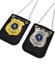 Fashionable Metal Sports-Style Badge, Cosplay Badge Necklace Accessory For Halloween Party, Masquerade