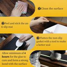 1 conjunto de 5 rolos de fita adesiva antiderrapante que brilha no escuro, listrada, de alta fricção, à prova d'água e antiderrapante para áreas externas, porões e degraus de escadas, tamanho: 15 cm x 61 cm / 6 pol x 24 pol