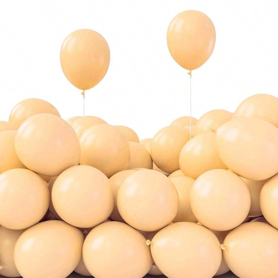 Nude Balloons, Different Sizes (5/10/12/18 Inch), Bohemian Beige Apricot Latex Balloon Arch Set, Suitable For Party Decorations, Gender Reveal Party, Graduation Ceremony, Wedding Anniversary, Bridal Shower And Other Party Supplies