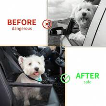 Dog Car Seat, Travel Pe-Style Dog Booster Seat, Breathable Dog Car Seat, With Adjustable Seat Belt Design, Travel Dog Car Seat Specially For Small Dt Cageogs - Pink - View 7