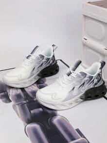 Zapatillas deportivas casuales para exteriores con suela asimétrica pintada a mano, con patrón de camuflaje, transpirables y cómodas, adecuadas para adolescentes, estudiantes, todo el año