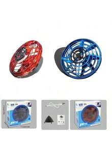 Juguete de giro suspendido con iluminación, juguete de novedad de giro de vuelo libre con aire comprimido, juguetes giratorios voladores creativos para adolescentes