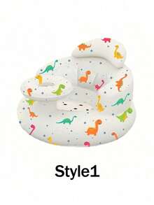 Multifunctional Inflatable Baby Learning Chair And Baby Bath Stool, Baby Inflatable Seat For Babies 3 Months And Up Summer Inflatable Baby Seat For Sitting Up, Blow Up Baby Floor Seat , Baby Shower Chair Floor Seater, Infant Back Support Sofa