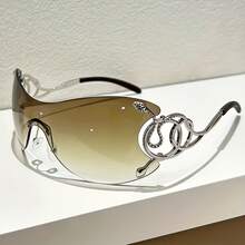 Y2K Snake Frameless Fashion Glasses, Featuring A Rimless Design With High-Definition PC Lenses, Stylish Snake Accessories Paired With Metal Hinges, Making Them The Best Choice For Daily Wear, Parties, And Gifts - C2 - Xem 4
