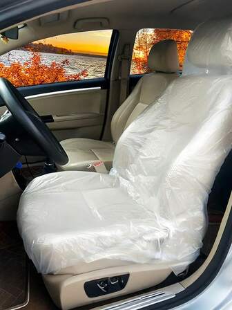 100-Pack Disposable Car Seat Covers-A "Convenient Shield" For Multi-Scenario Protection That Keeps Car Seats Free From Stains And Damage. Designed To Solve The Pain Point Of Car Seats Being Prone To Staining And Difficult To Clean, It Fits Cars, Trucks, SUVs And .