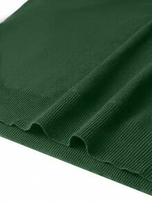 GRDR Men's Casual Solid Color Crew Neck Sweater - Green - View 7