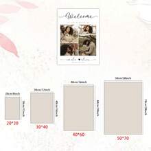 Individuelle Hochzeit Willkommensschild Vorlage, Foto Hochzeit Willkommensschild, modernes minimalistisches Hochzeit Willkommensschild, Hochzeit Beschilderung Dekoration bearbeitbarer druckbarer Hochzeit Schild mit Foto, individuelle Hochzeit Beschilderung, personalisiertes Foto Hochzeit Schild, Hochzeit Willkommensschild mit Foto, erhöht den Spaß, dekorative Malerei, Wohnzimmer, Schlafzimmer, Dekorationsposter, unvergesslich, bedeutungsvoll, Leinwand, rahmenlos