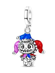 Cute Character Enamel Charm Set - Silver Plated DIY Jewelry Gifts