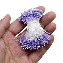 1mm 360pcs Handmade DIY Flower Craft Materials, Flower Center Accessories, Pearlescent Flower Bud, Fondant Flower Stamen, Mesh Flower